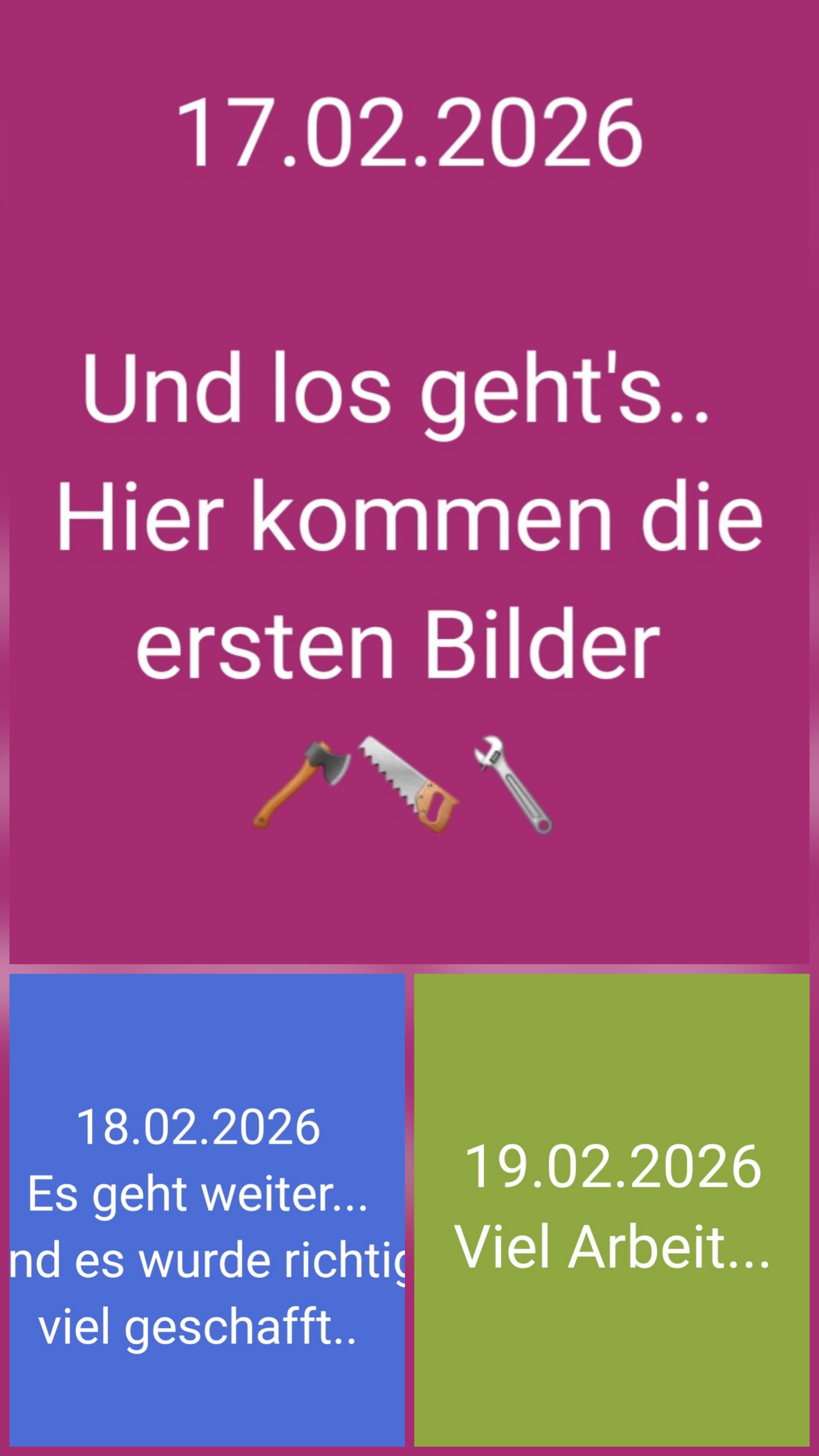 Der Umbau läuft..